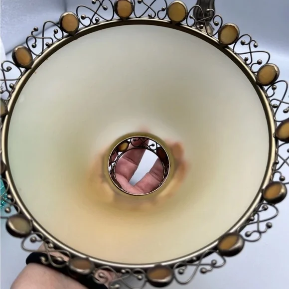 PartyLite Amber Accent Lamp Candle Holder - Picture 3 of 9